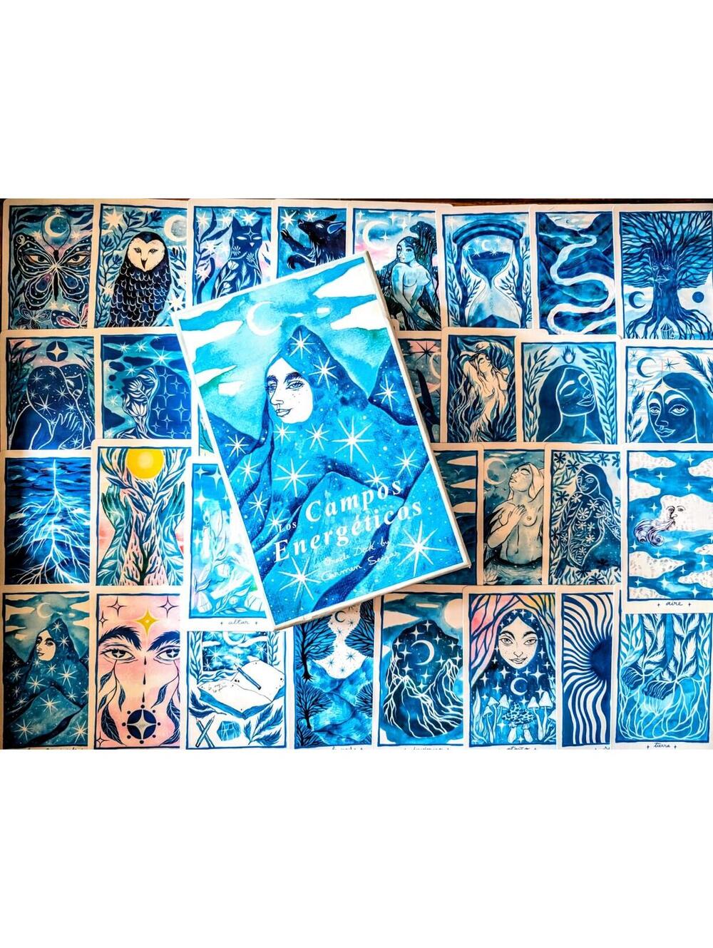 NEW Los Campos Energeticos Bilingual Oracle Deck 1st Ed Kickstarter Indie OOP